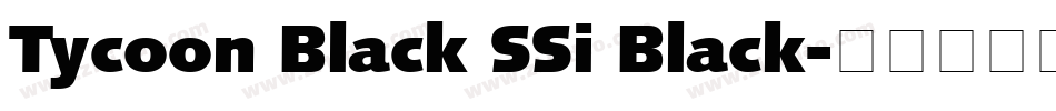 Tycoon Black SSi Black字体转换